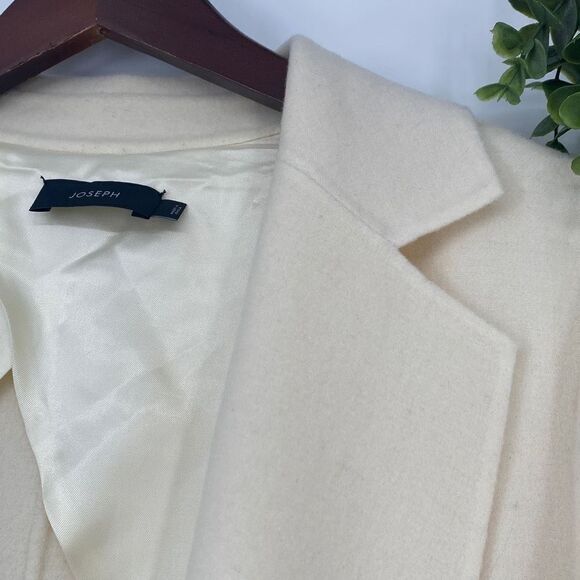 Joseph Double Face Cashmere Wool Blend Cenda Full Length Long Coat Open Front XL - Picture 8 of 16